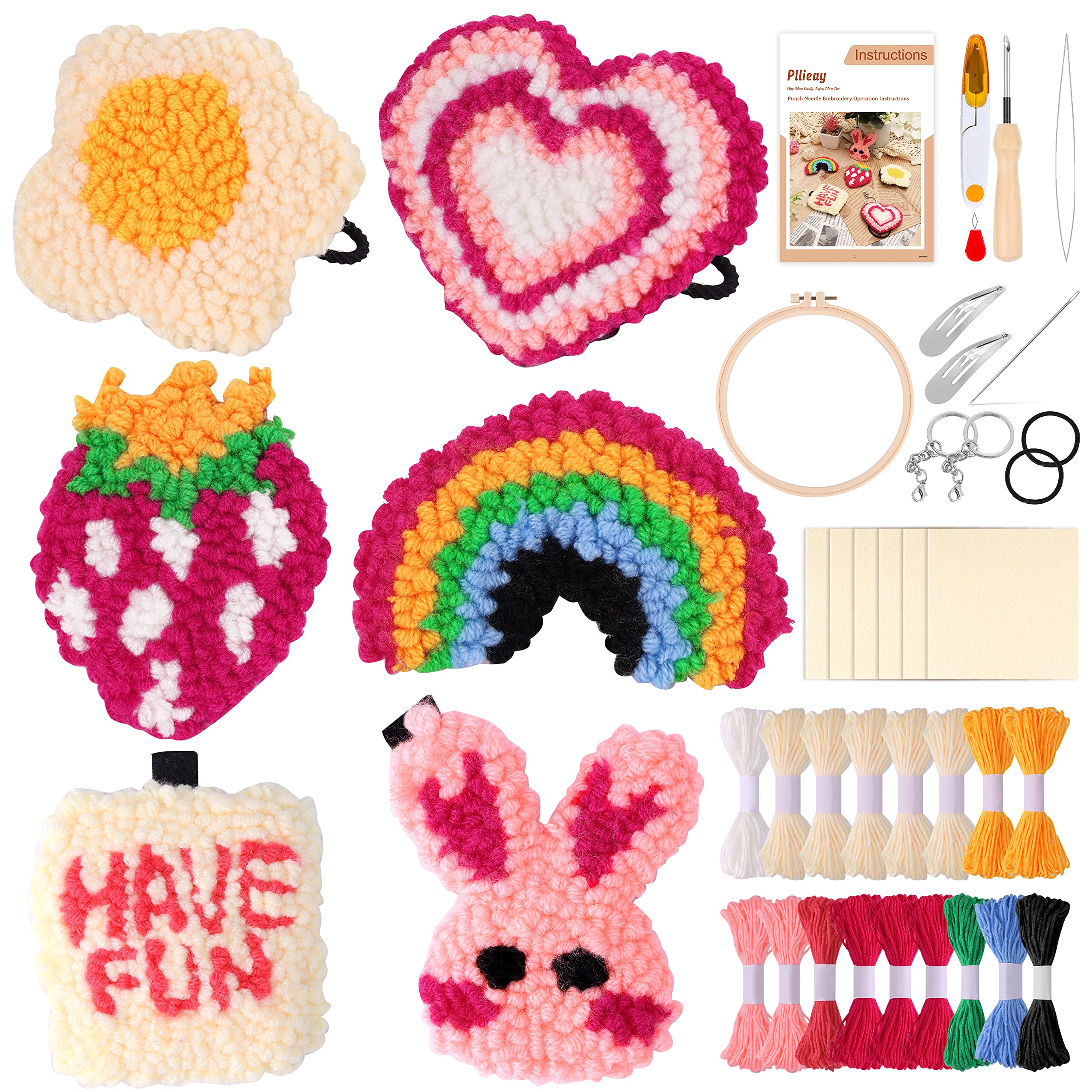6set Embroidery Kit for Beginners Cross Stitch Kits for Adults Diy