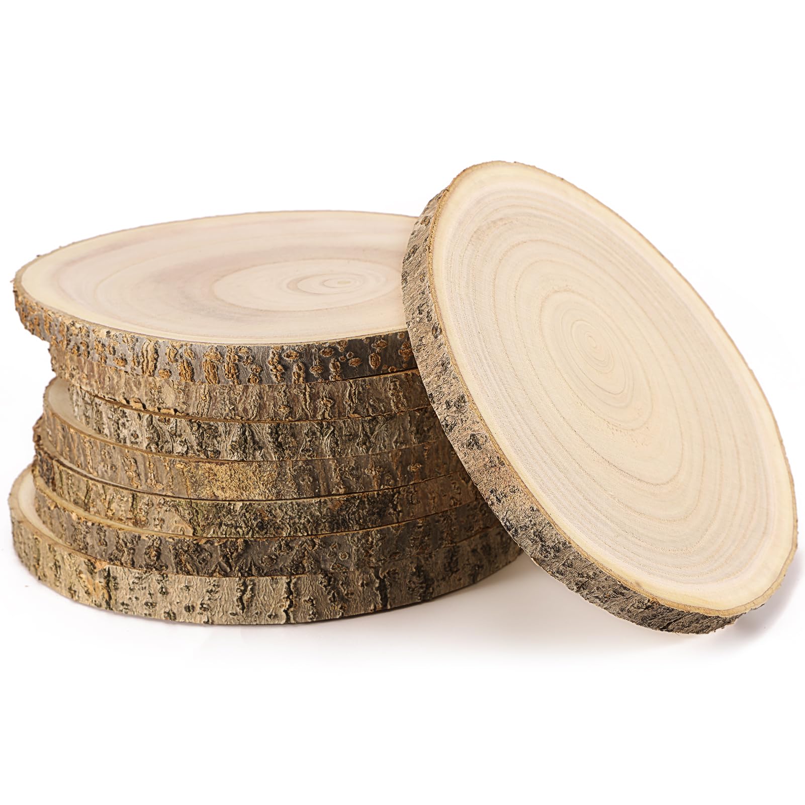  Pllieay 6 Pack 12-13 Inch Round Nature Wood Slice, Wood Cookies Wooden  Centerpieces for Tables, Weddings, Table Centerpieces and Other DIY Projects